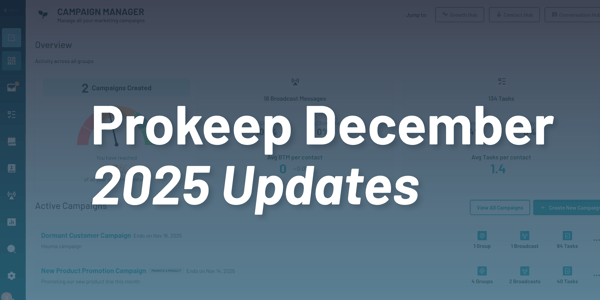 Prokeep December Updates