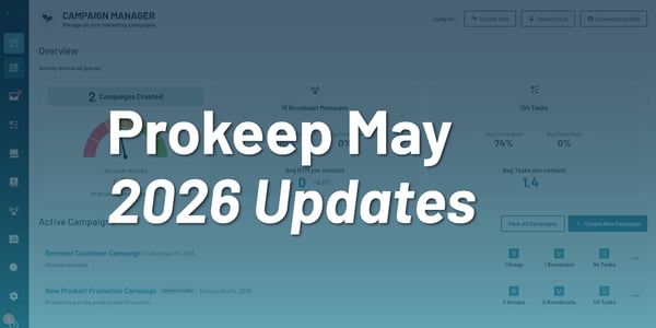 Prokeep May Updates